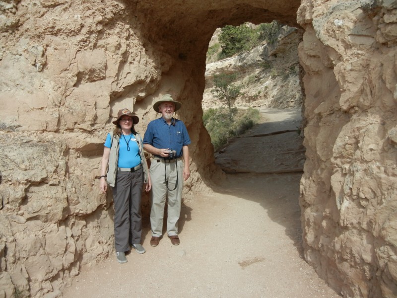Becky with Jim at the Tunnel