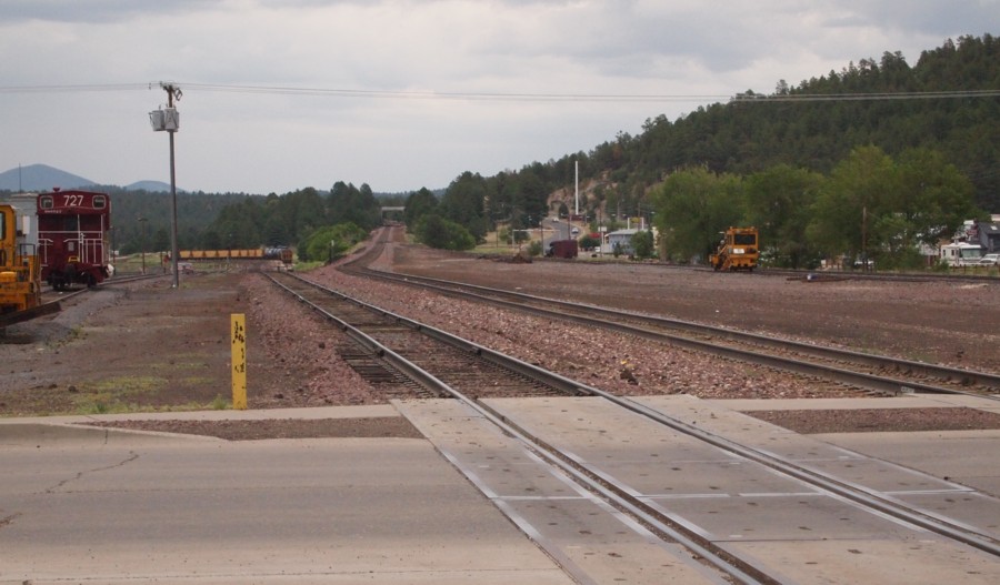 View east of town from railroad crossing.