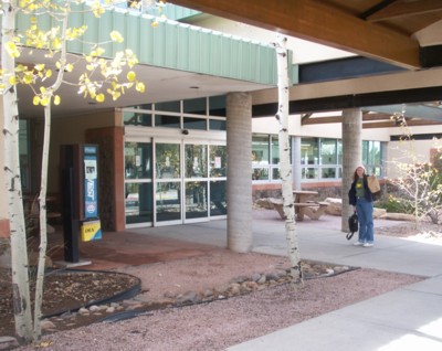 Becky at the Flagstaff Airport