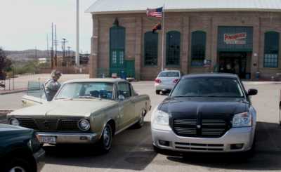 Old Plymouth and New Dodge