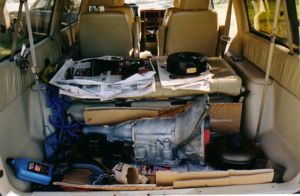 Temporary parts storage.