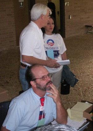Delegates register.