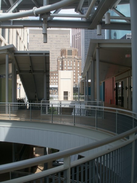 The view toward downtown.