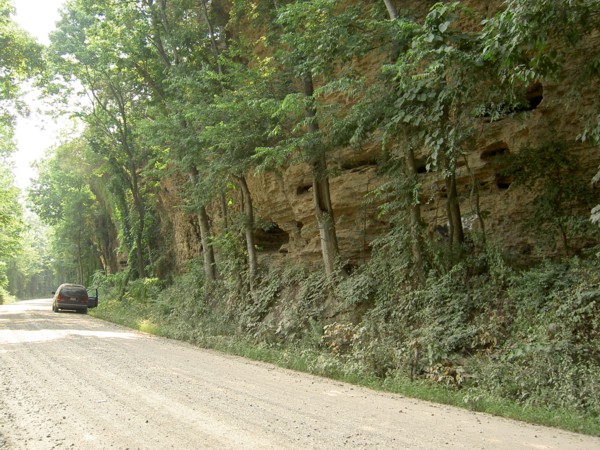 Fryer Bluff, looking west.