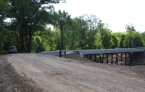 The bridge from the north bank west.