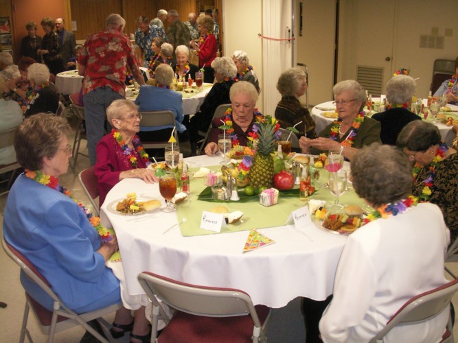 The widows of the church were our guests