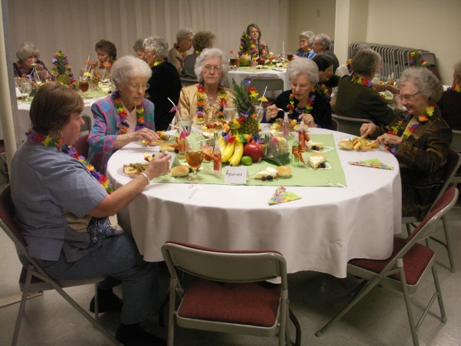 The widows of the church were our guests