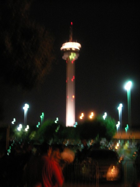Hemisfair Tower at Night
