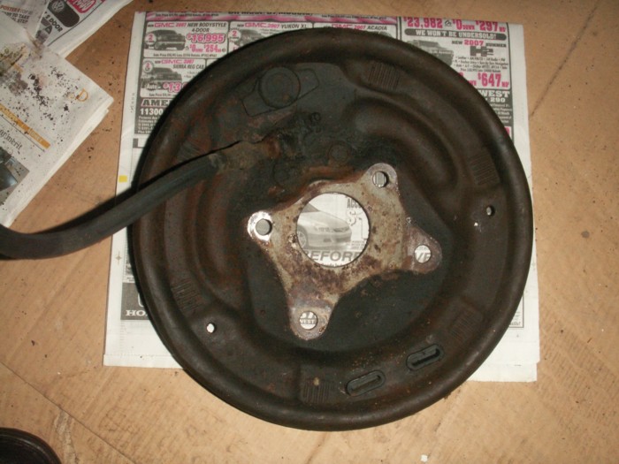 Backing Plate as removed