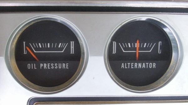 Oil Pressure Gauge and Ammeter