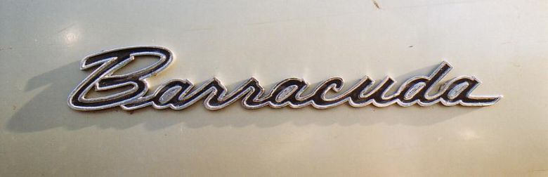 Barracuda Front Fender Emblem