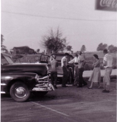 Auto Truck Wreck - 1957
