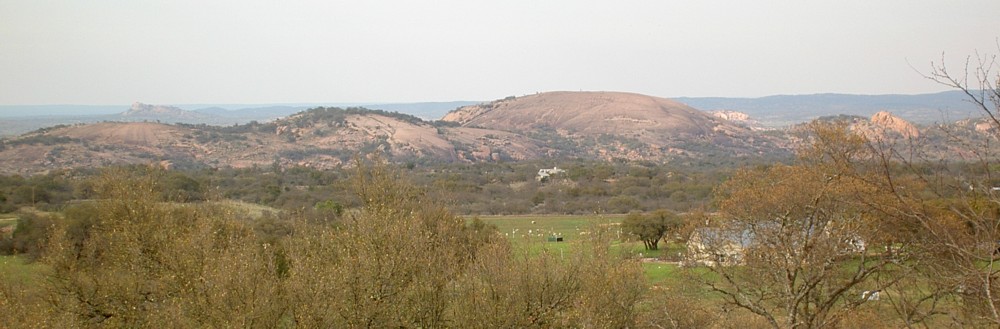 Enchanted Rock area from the south.